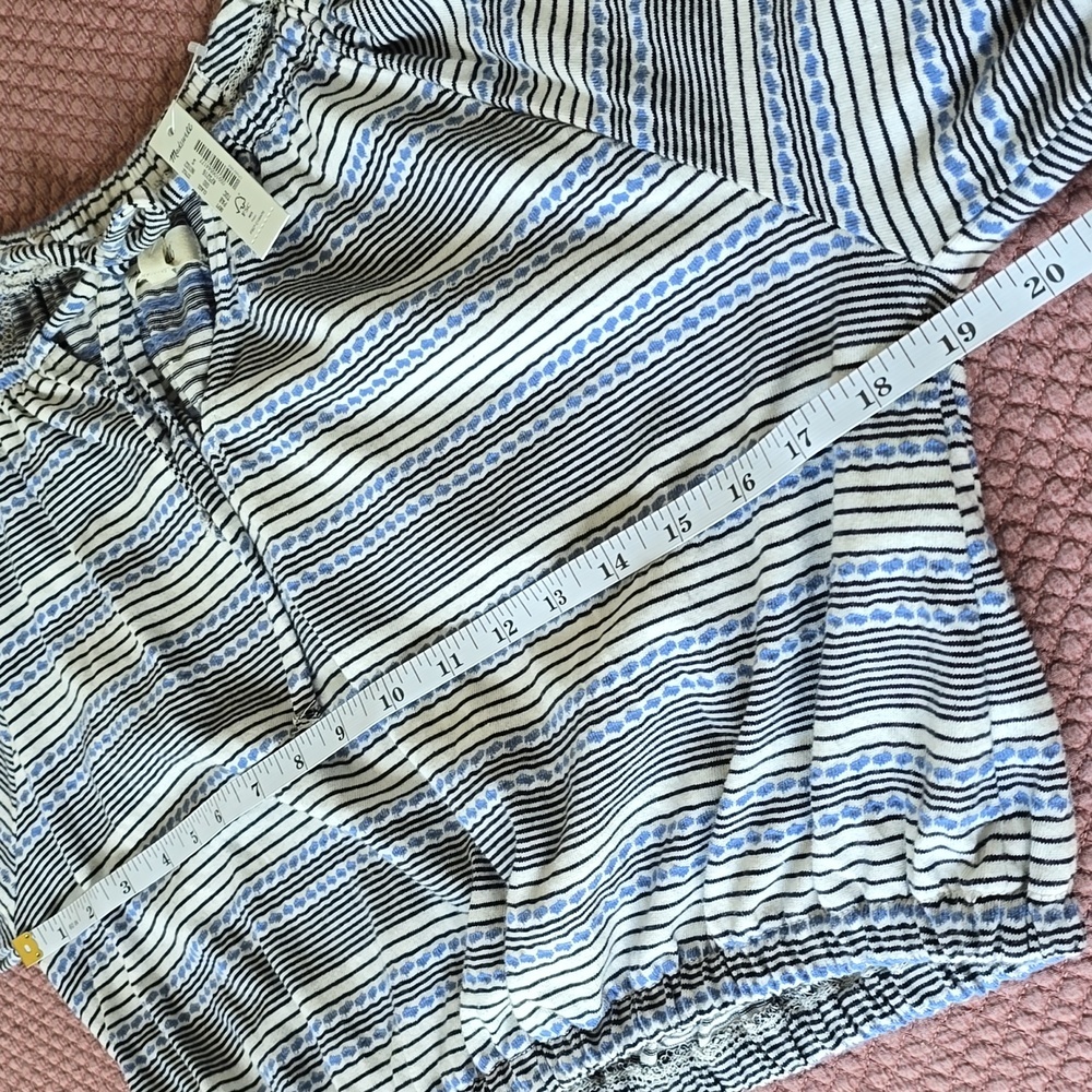 Madewell Gray Puff Sleeve Crop Blouse - Picture 10 of 13